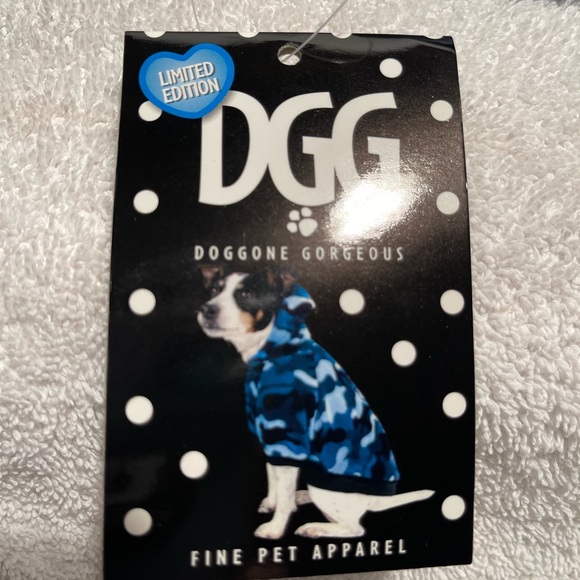 NEW Limited Edition DGG Dog Blue Camo Hoodie M - Picture 2 of 12